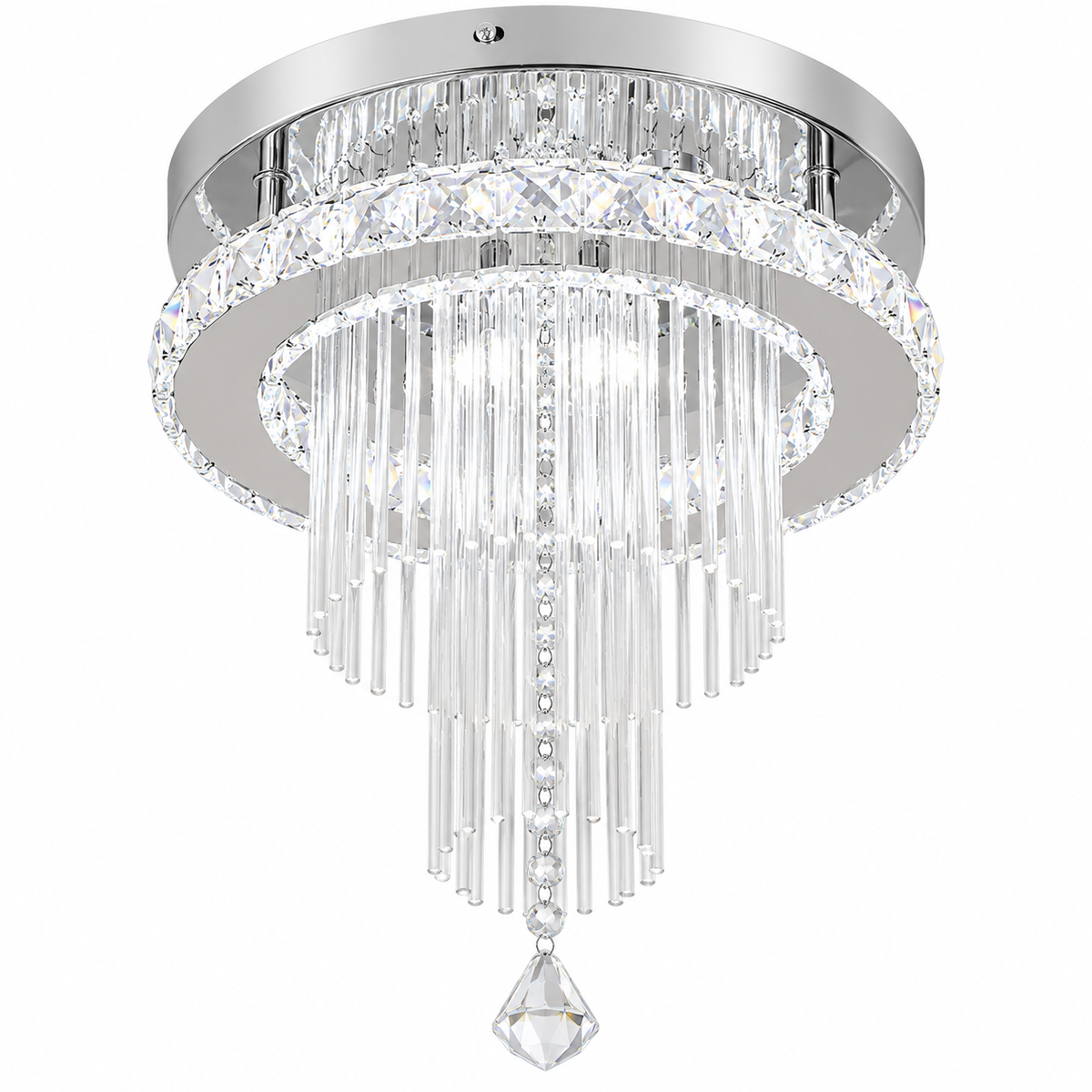 Plafonnier LED en cristal | Olivia