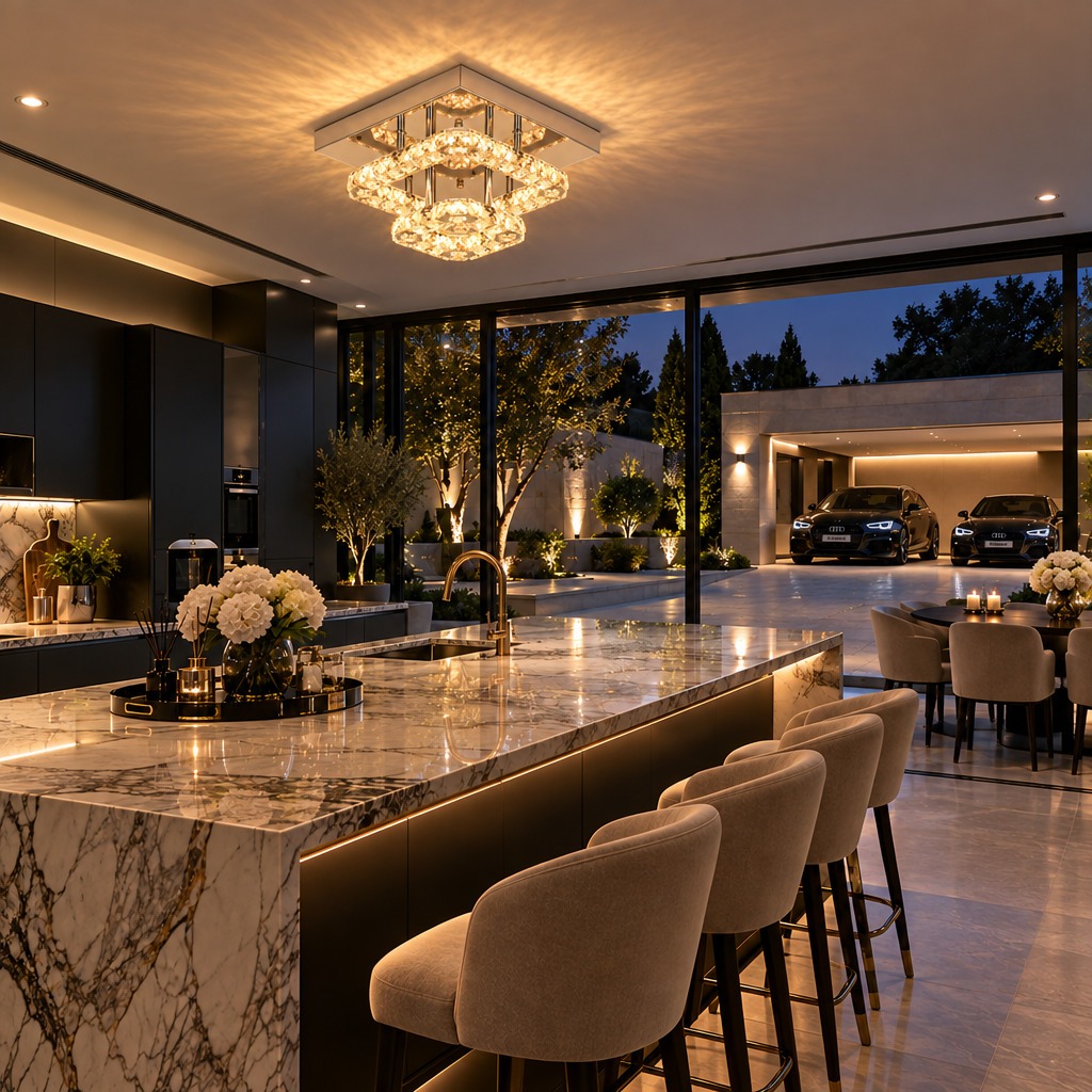 Plafonnier LED en cristal | Célia