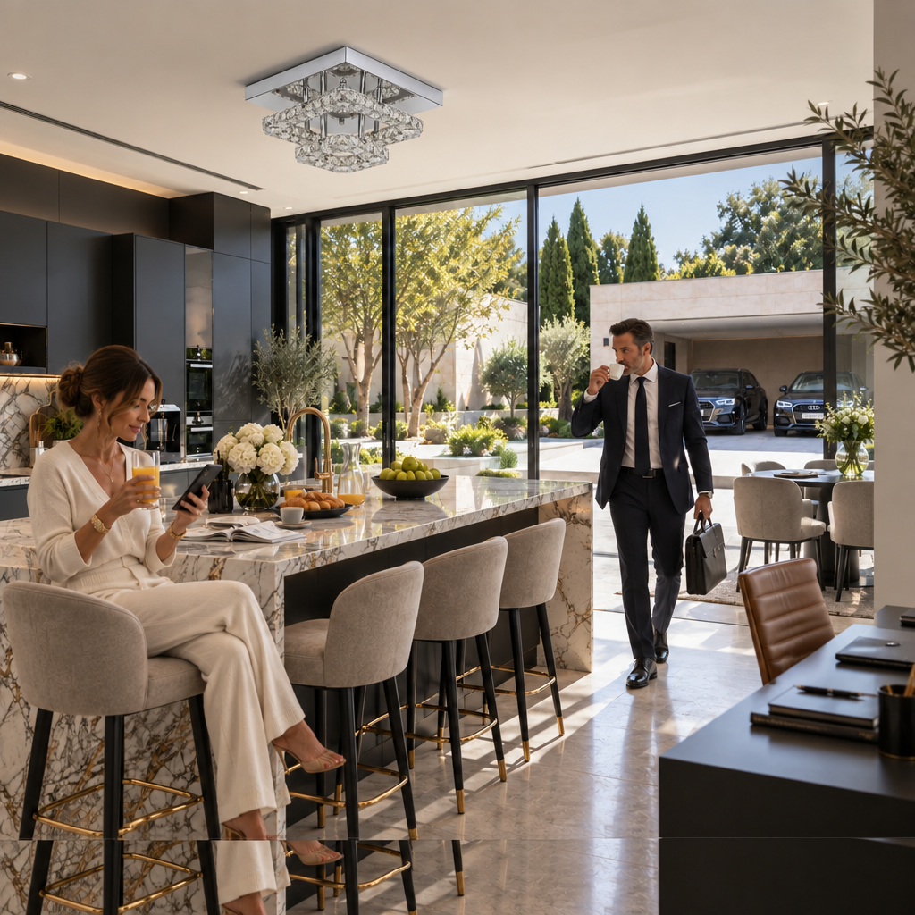 Plafonnier LED en cristal | Célia
