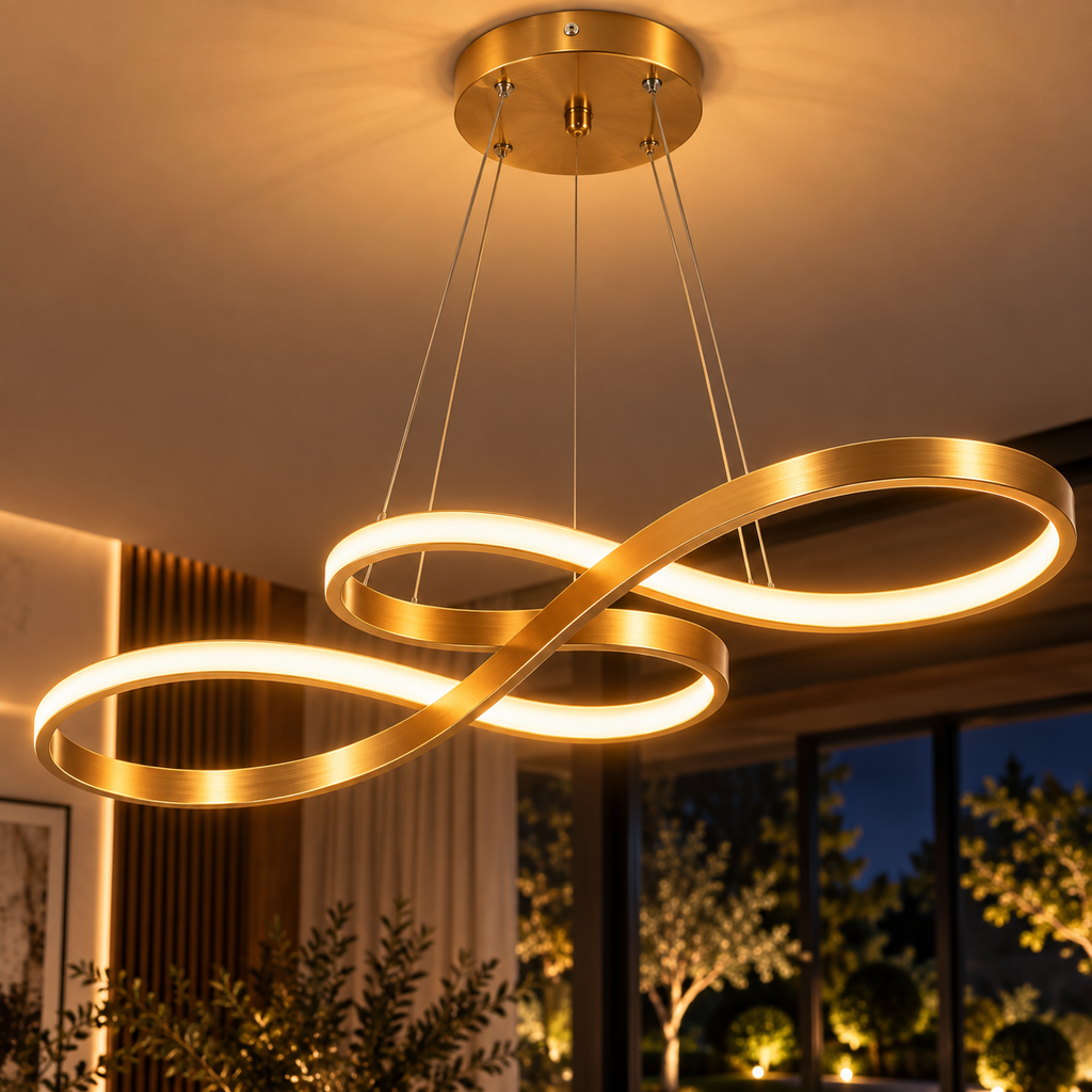 Lustre suspendu à anneaux | Nina