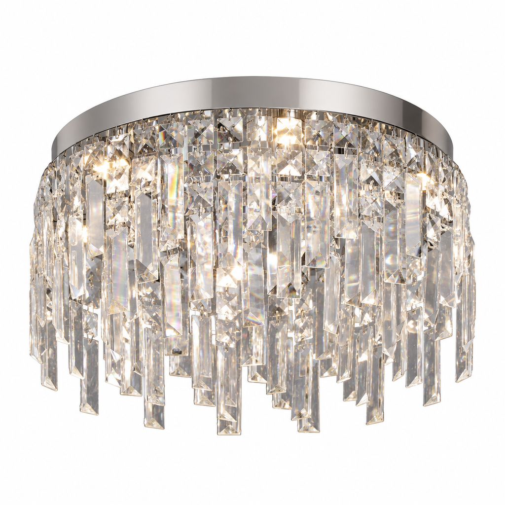 Plafonnier rond en cristal | Alba