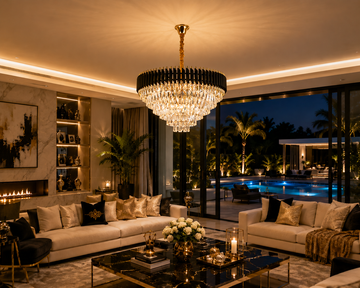 Lustre LED en cristal | Sofia