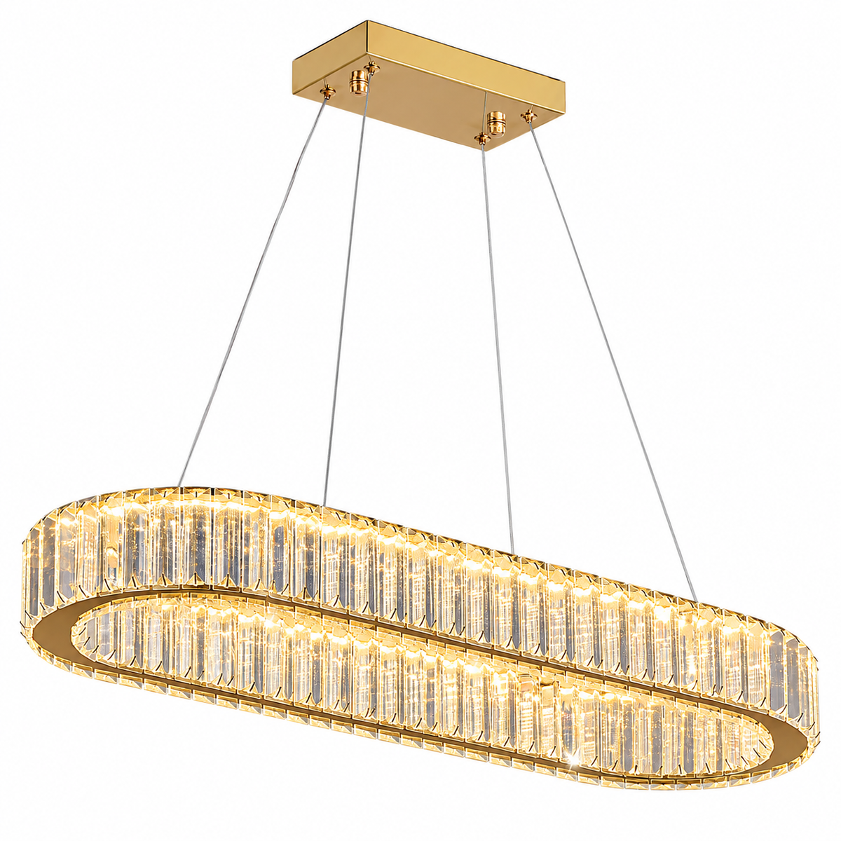 Lustre LED doré | Ambre