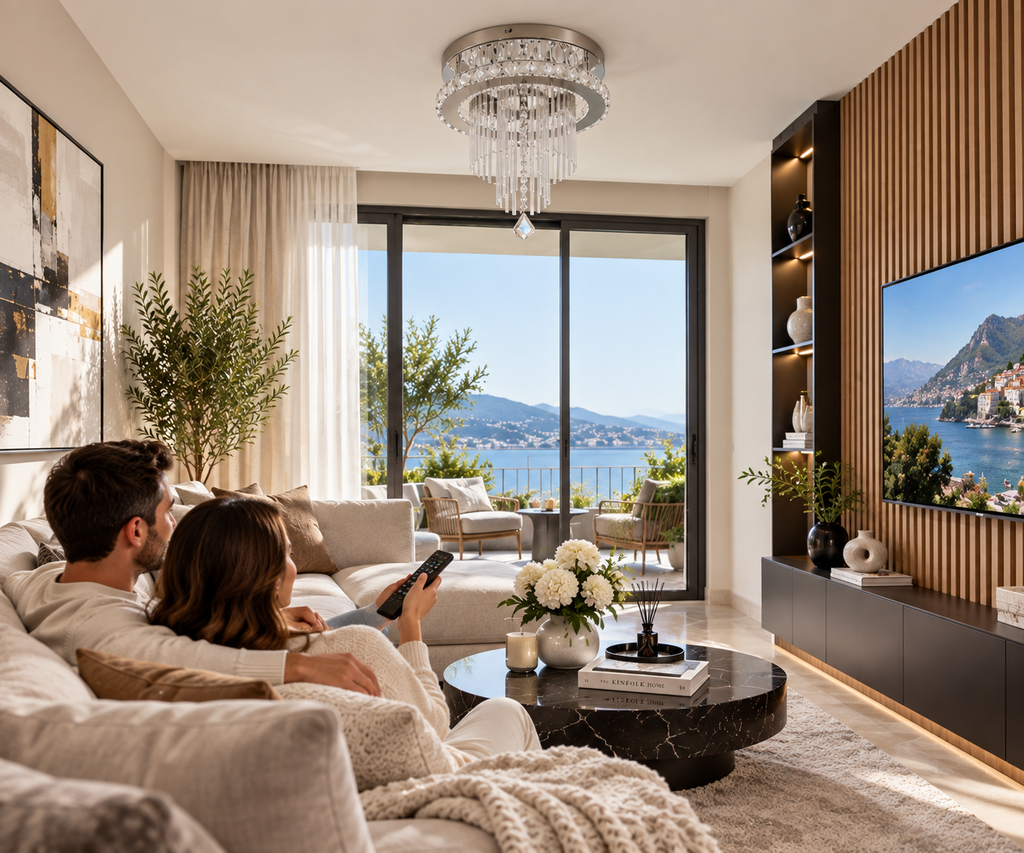 Plafonnier LED en cristal | Olivia