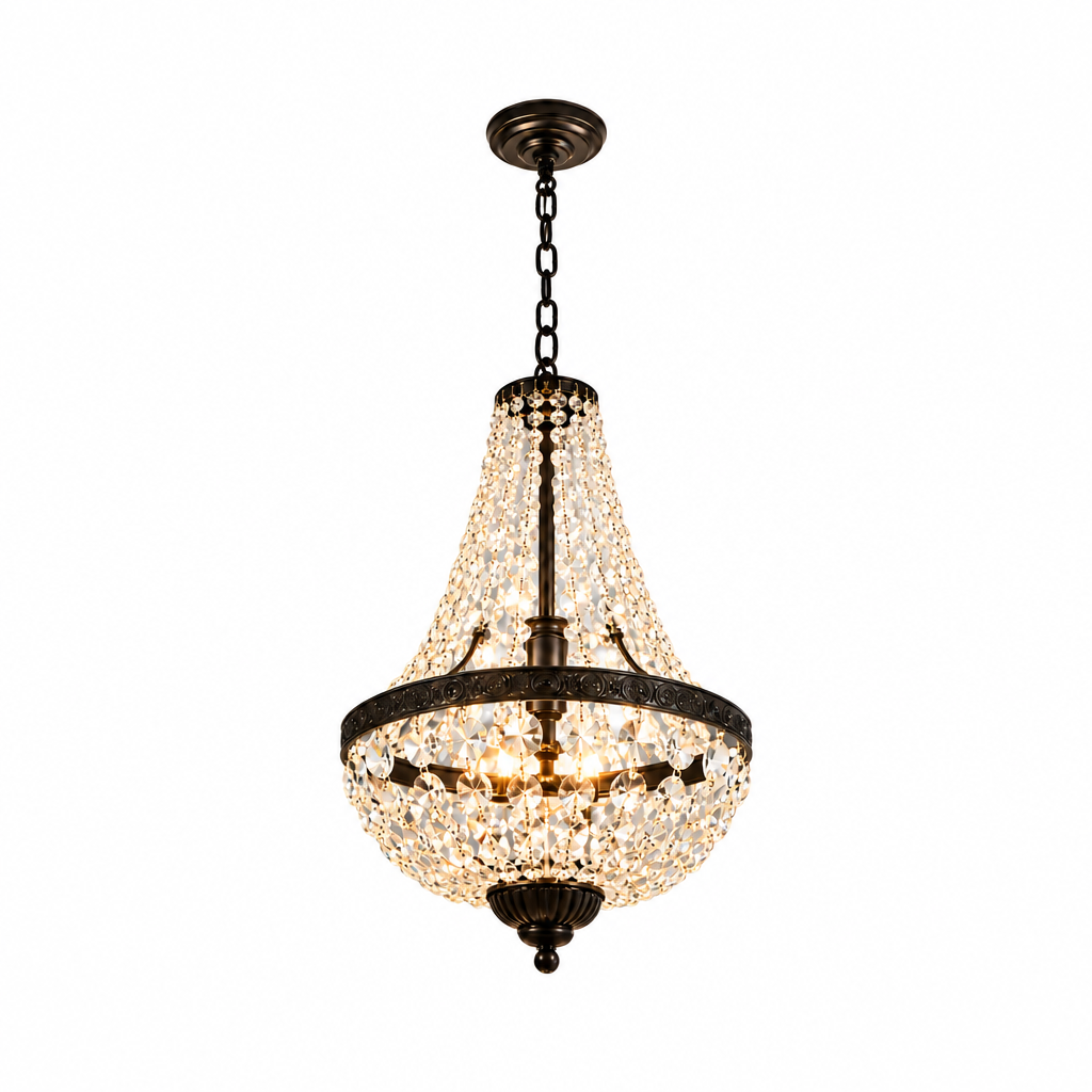 Lustre rétro en cristal | Diane