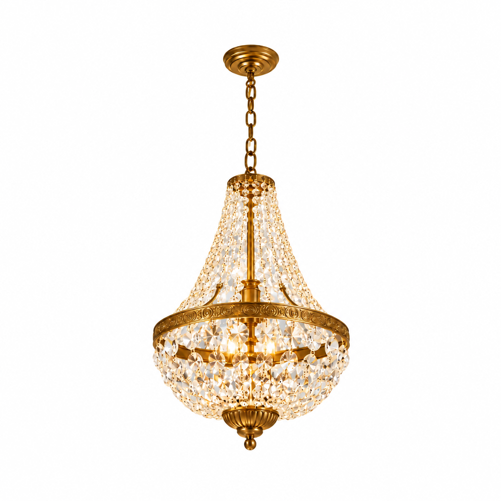 Lustre rétro en cristal | Diane