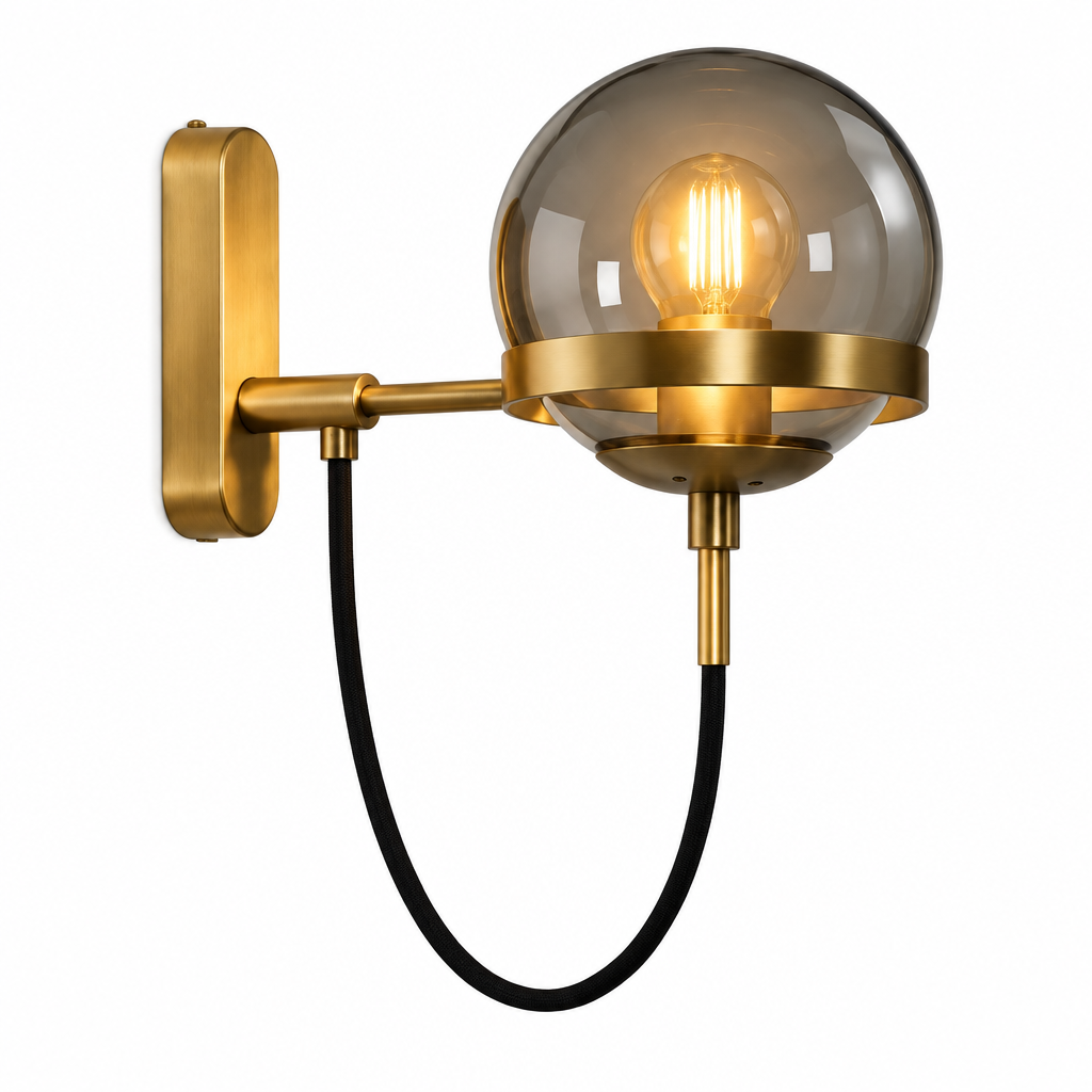 Applique murale globe en verre | Luna