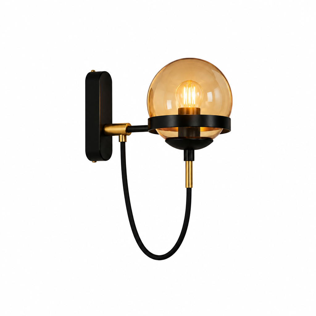 Applique murale globe en verre | Luna