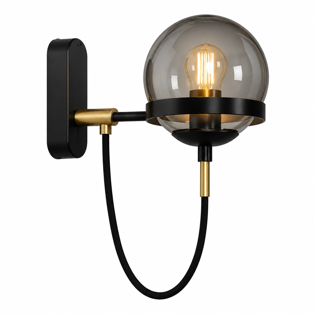 Applique murale globe en verre | Luna